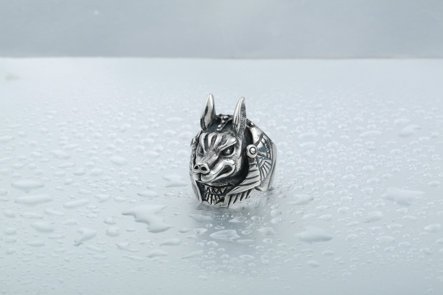 Egyptian ring wolf of the afterlife