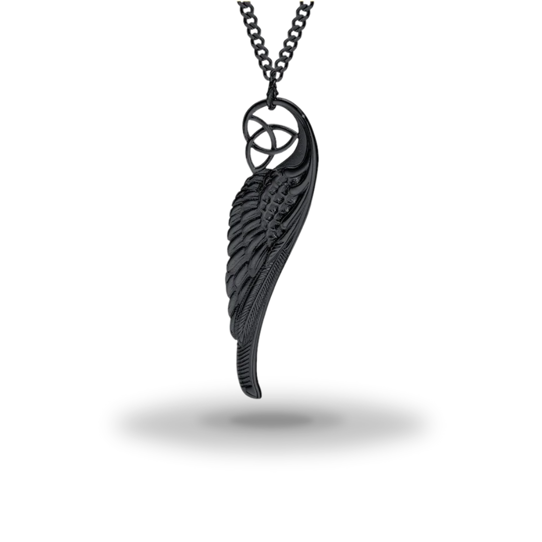 Egyptian Necklace <br />Black Wing (Steel)