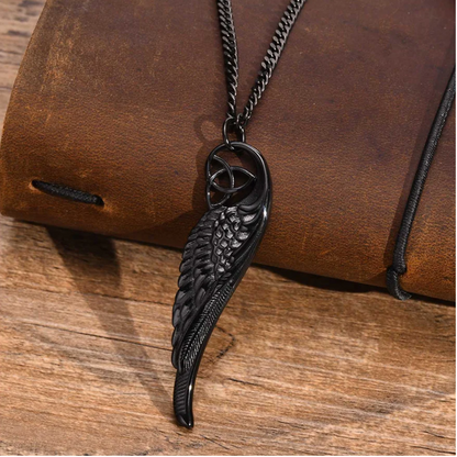 Egyptian Necklace <br />Black Wing (Steel)