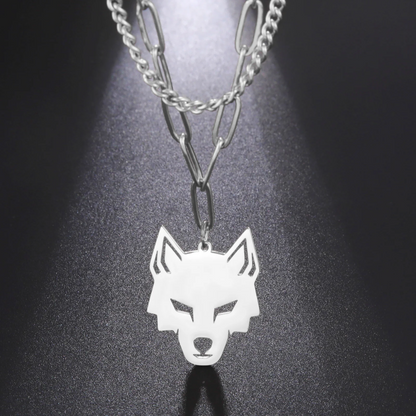 Collar Egipcio<br> Chacal (acero)