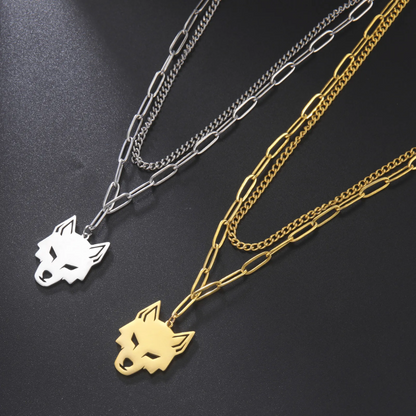 Egyptian Necklace <br />Jackal (Steel)