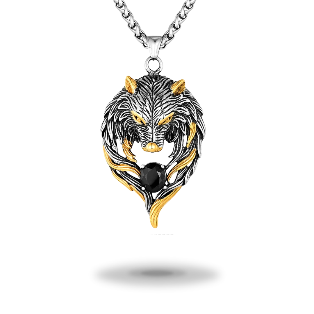 Collier Égyptien <br />Seigneur Anubis (Acier)