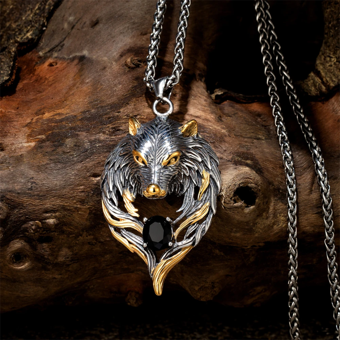 Collar Egipcio<br> Señor Anubis (acero)