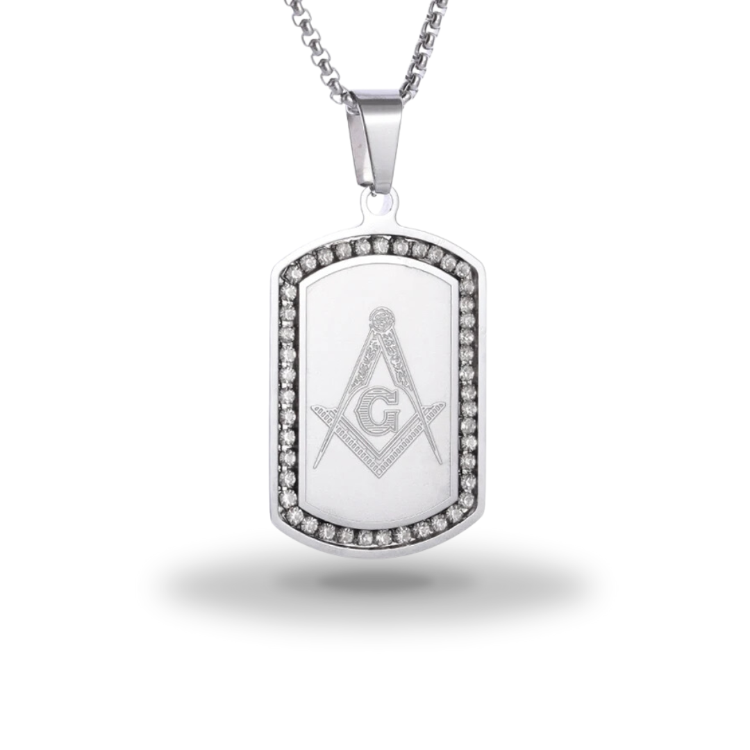 Egyptian Necklace <br />Masonic Compass (Steel)