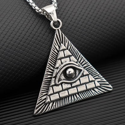 Egyptian Necklace <br />Millennium Pyramid (Steel)