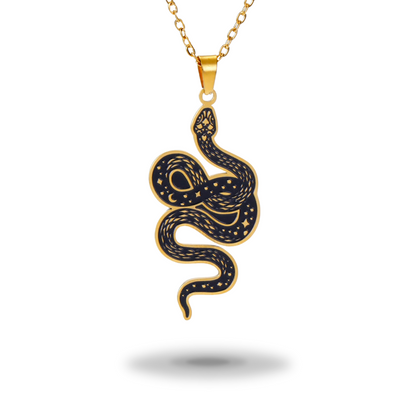 Egyptische ketting<br> Faraonische Uraeus (staal)