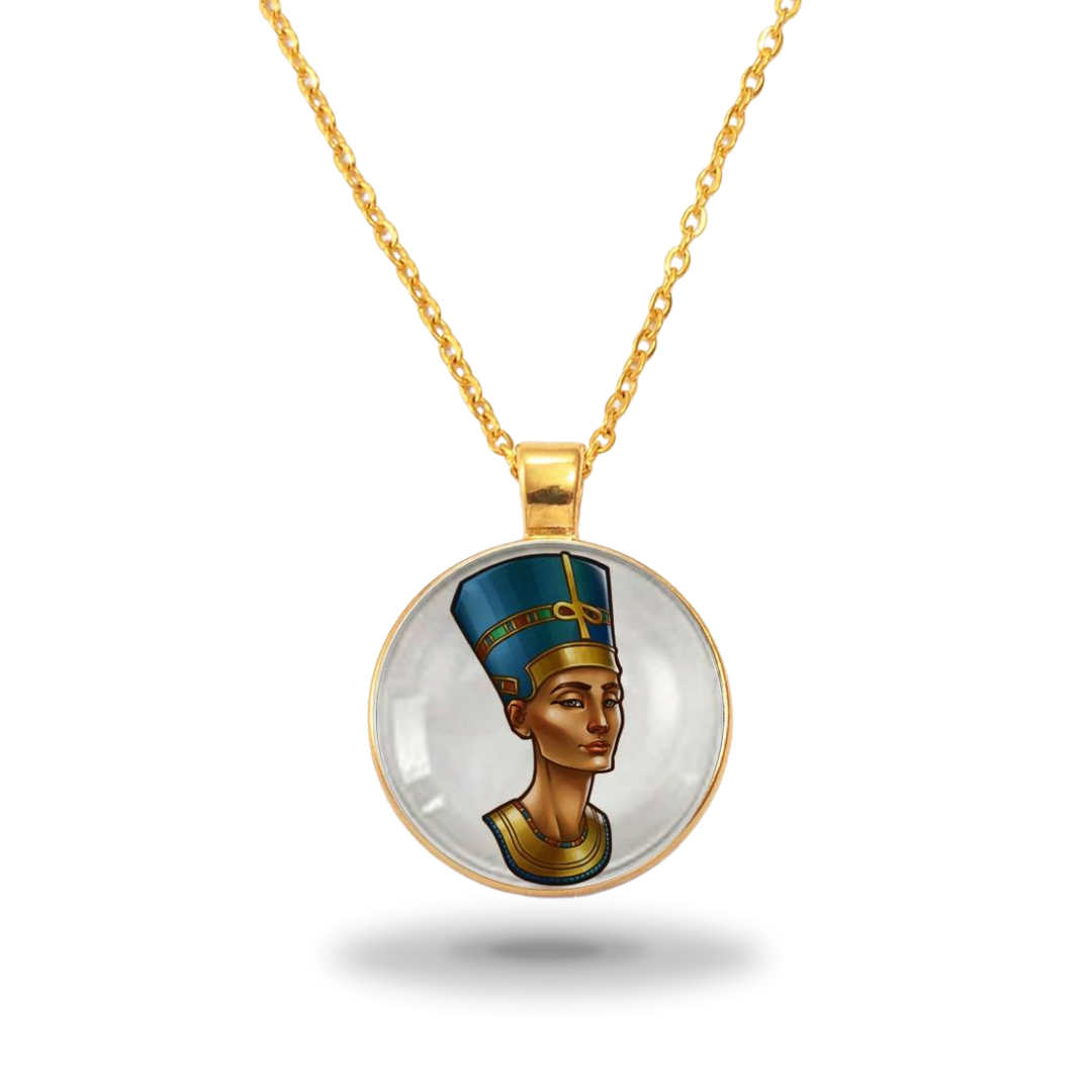 Egyptský náhrdelník<br> Queen Nefertiti (ocel)