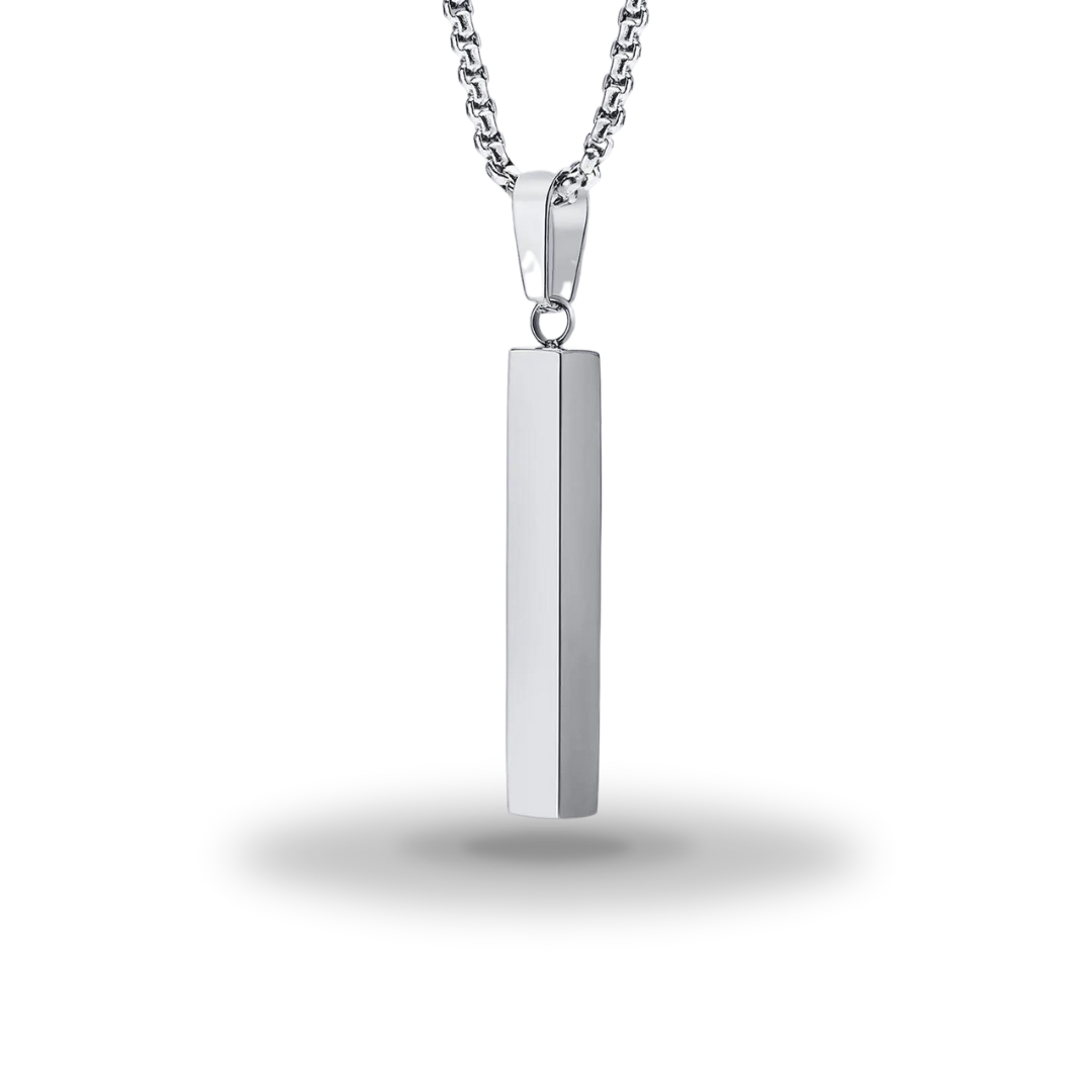 Egyptian Necklace <br /> Ra's Vertical Pendant (Steel)