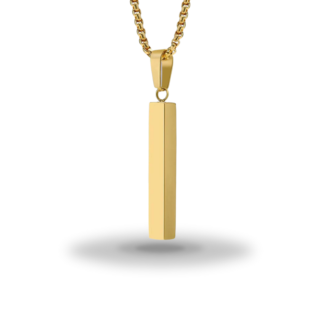 Egyptian Necklace <br /> Ra's Vertical Pendant (Steel)