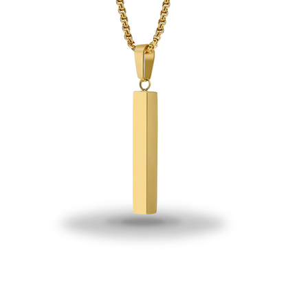 Egyptian Necklace <br /> Ra's Vertical Pendant (Steel)