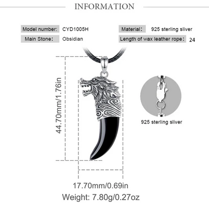 Colier egiptean<br> Dinte de argint (argint)