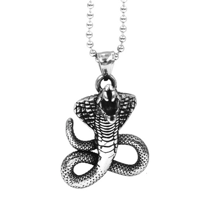 Collana egizia<br> Serpente (acciaio)