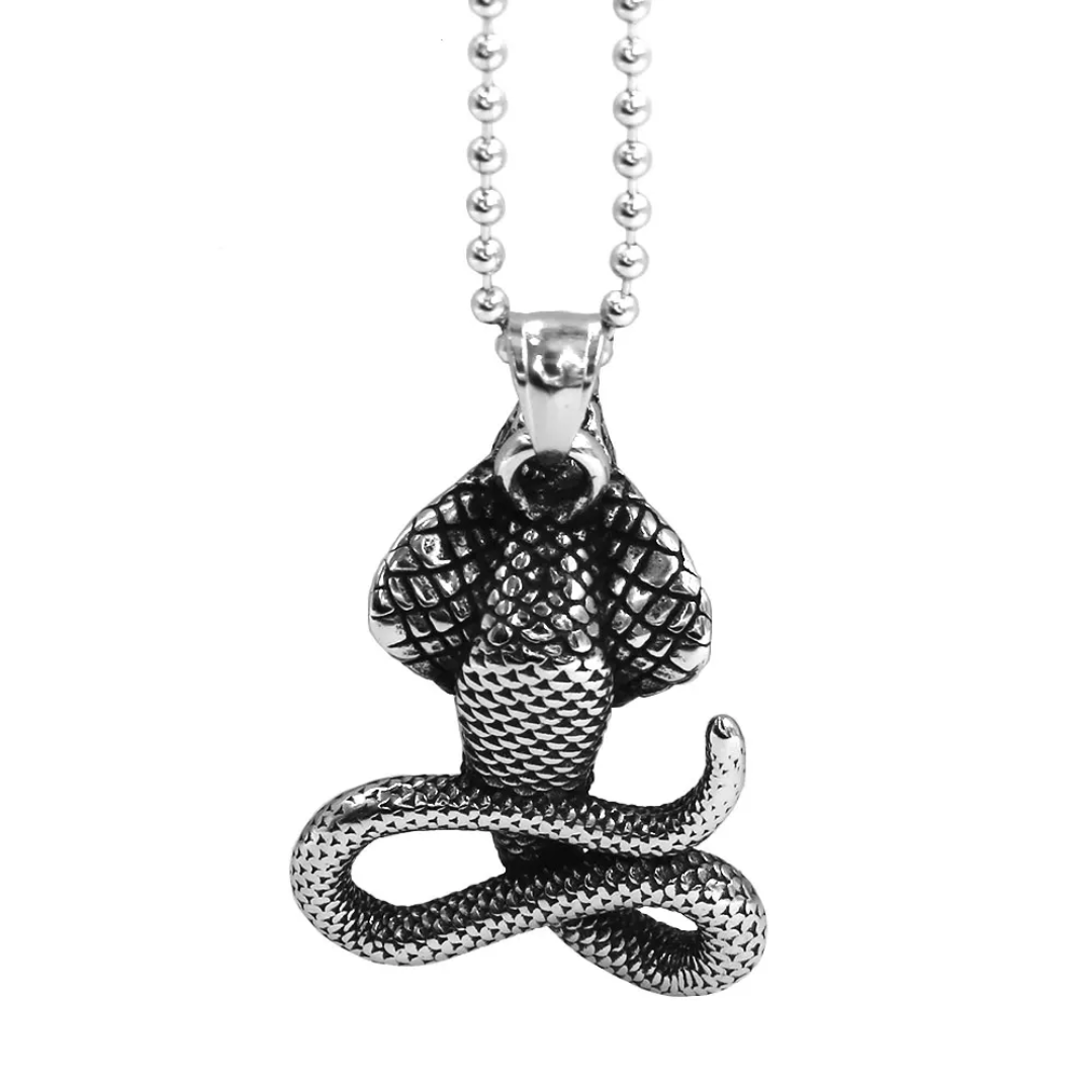 Collar Egipcio<br> Serpiente (Acero)