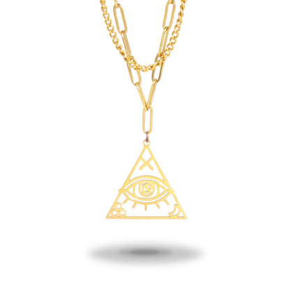 Egyptian Necklace <br />Triangle (Steel)