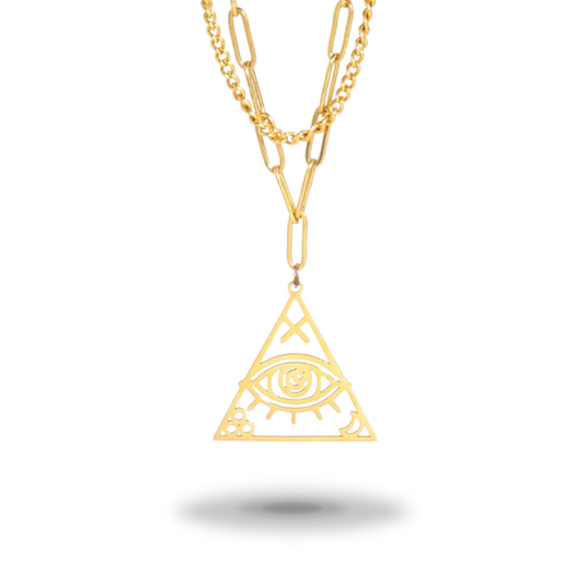 Egyptian Necklace <br />Triangle (Steel)