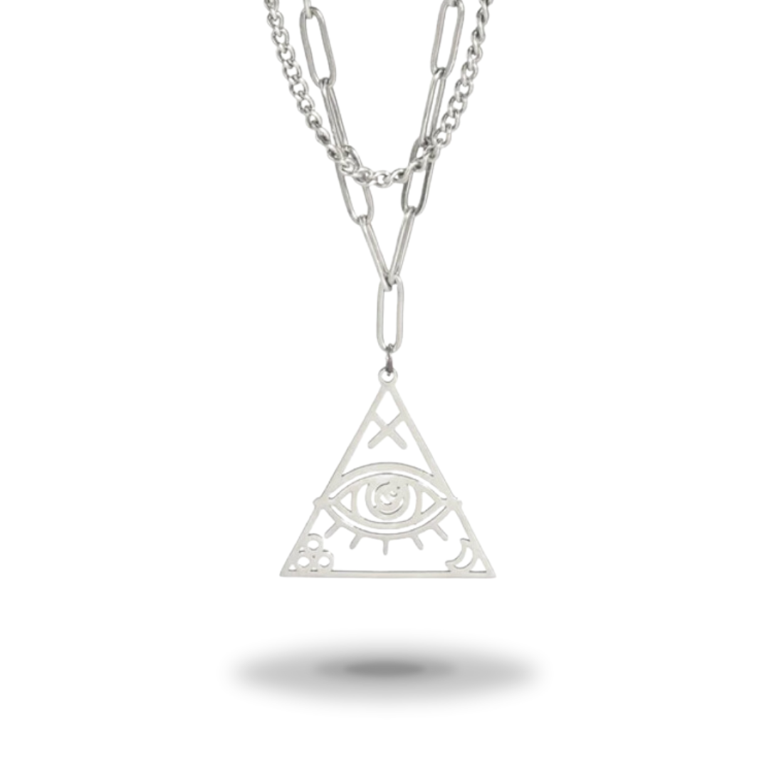 Collier égyptien<br> Triangle (Acier)