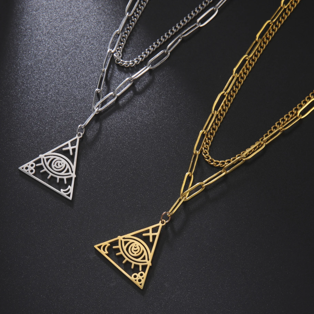 Collier égyptien<br> Triangle (Acier)