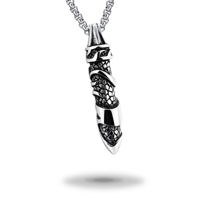 Egyptian Necklace <br />Vertical Bar (Steel)