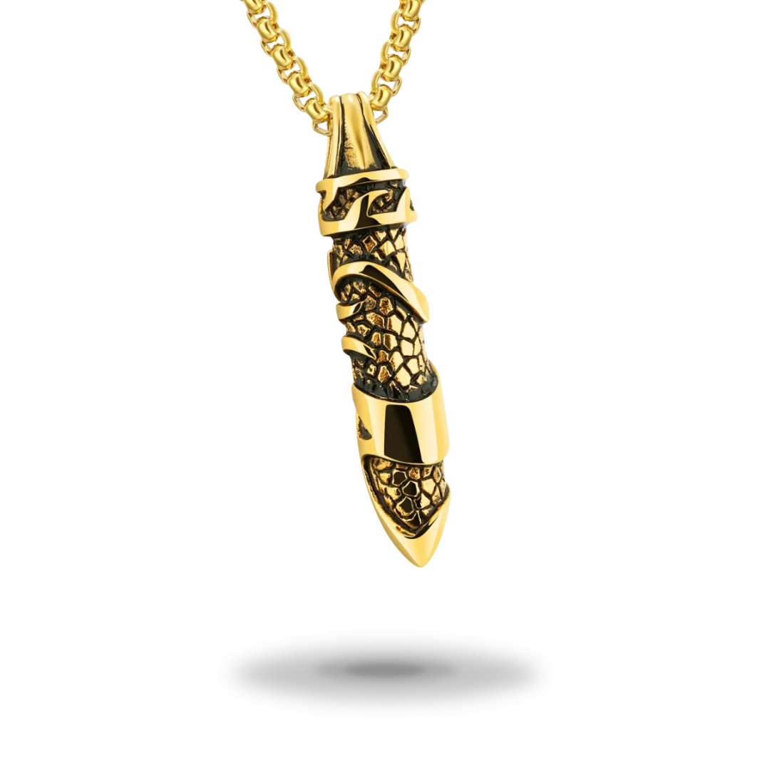 Egyptian Necklace <br />Vertical Bar (Steel)