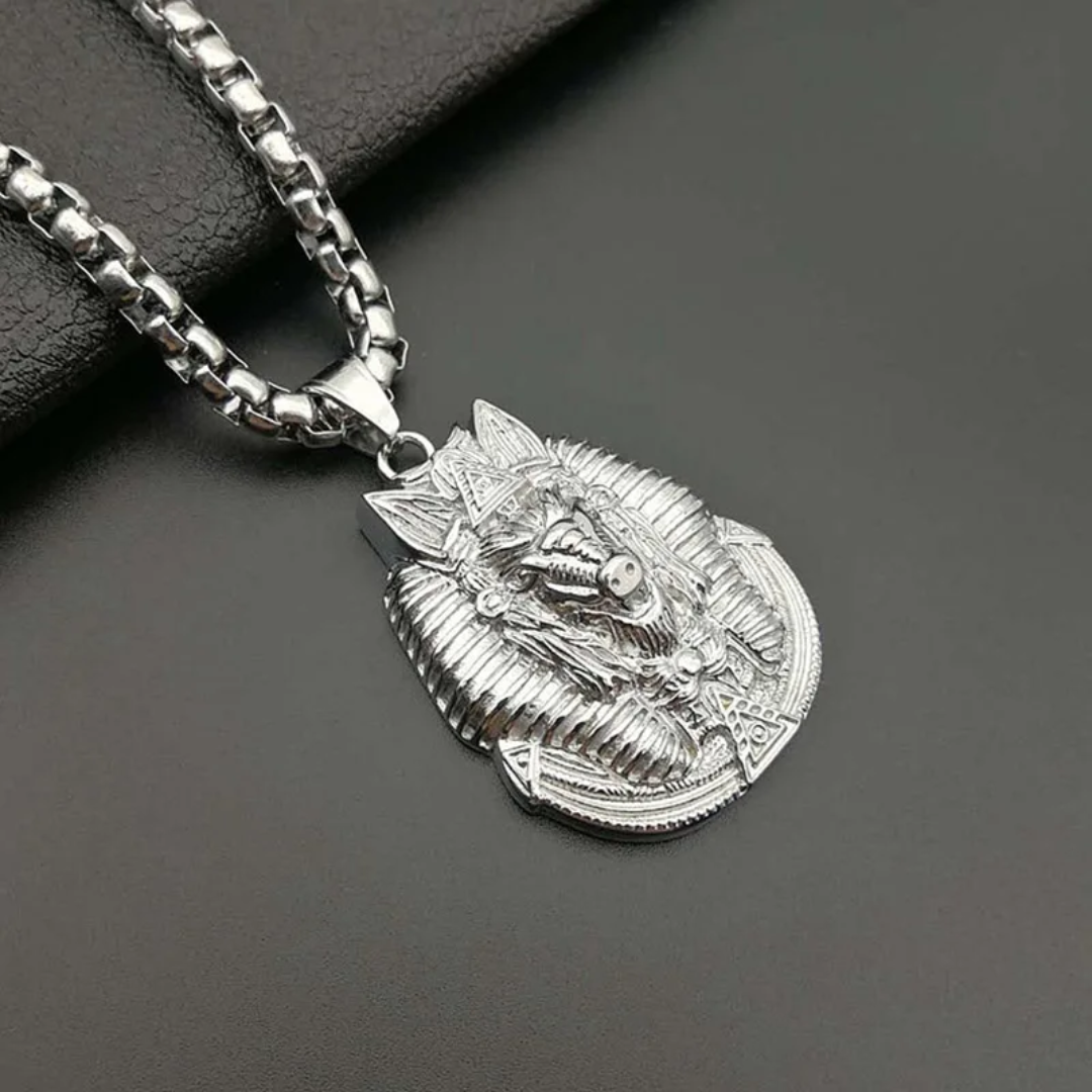 Collier Égyptien <br> Animal-Pharaon (Acier)