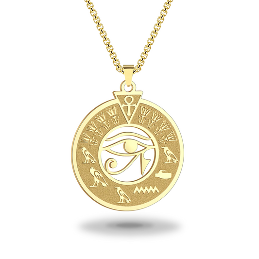 Gouden oog ketting<br> (Staal)