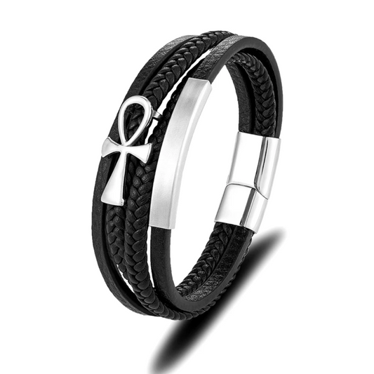 Metal Ankh Bracelet <br>(Steel)