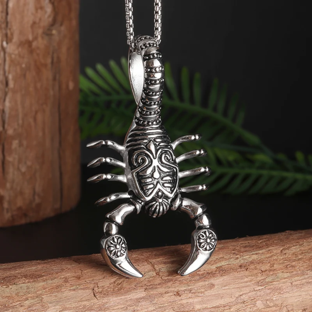 Collier Scorpion Homme<br> (Acier)