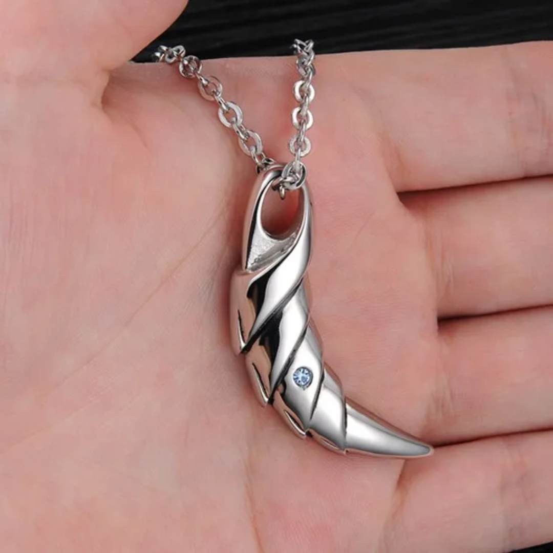 Silver Fang Necklace (Steel)