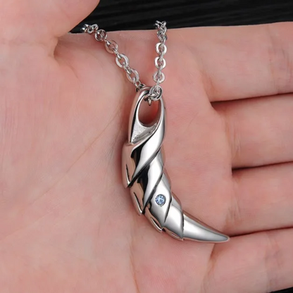 Silver Fang Necklace (Steel)