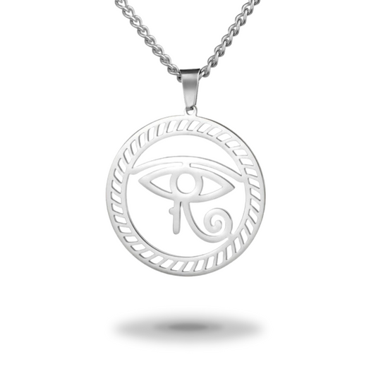 White Eye Necklace <br />(Steel)