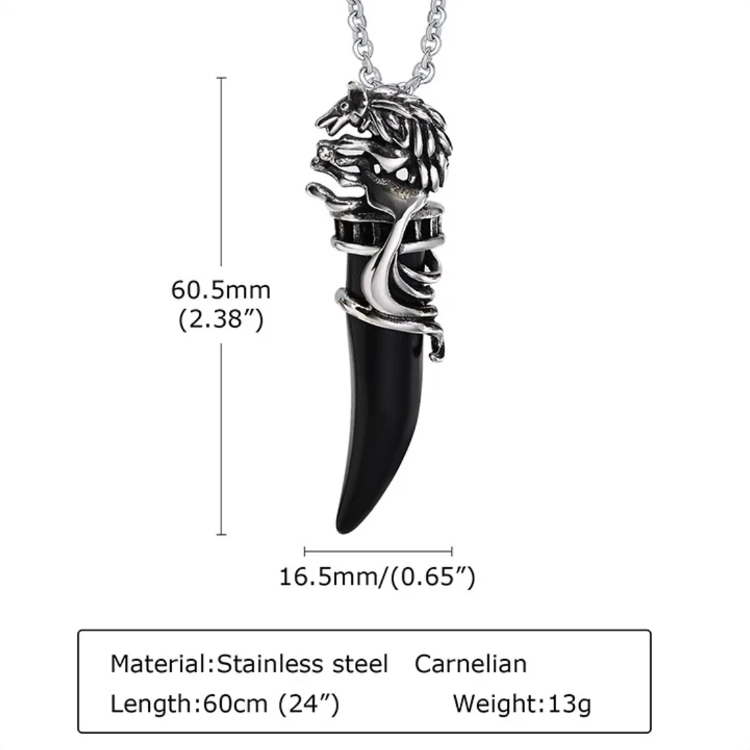 Wolf Fang Necklace <br>(Steel)