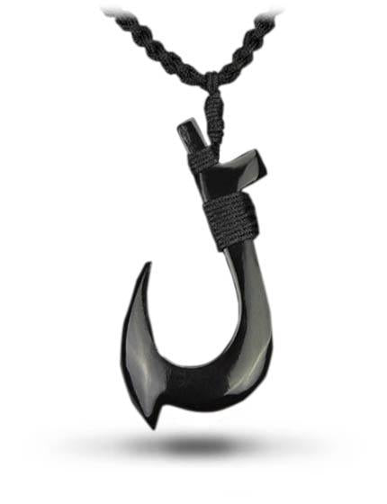 Fish Hook Necklace Mens (Steel)