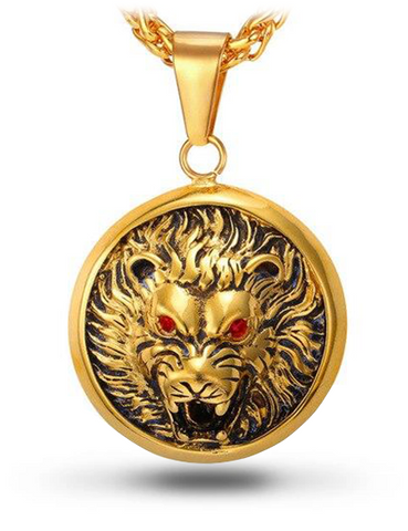 Egyptian necklace Lion God (Steel) | Ancient Egypt