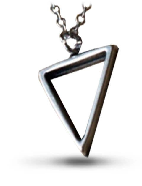 Upside Down Triangle Necklace (Steel) | Egyptian History