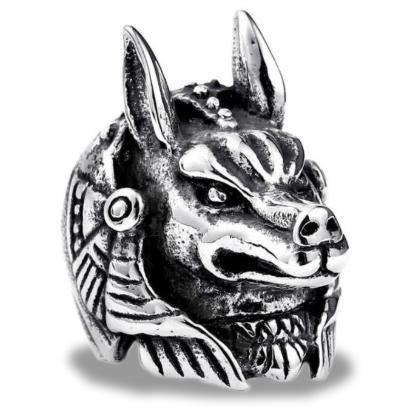 Anubis Angry Egyptian Ring (Steel) | Ancient Egypt