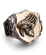 Egyptian Ring Coat of Arms of Horus (Silver) | Ancient Egypt