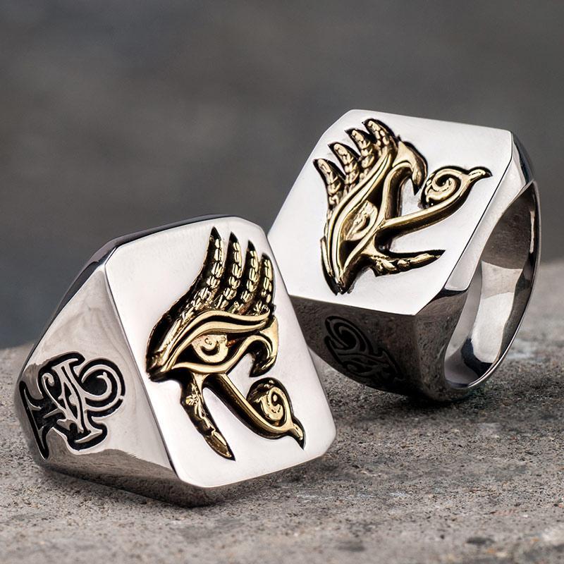 LIKGREAT Antico egto The Eye Of Horus anelli per le donne LIKGREAT Antico egto The Eye Of Horus anelli per le donne