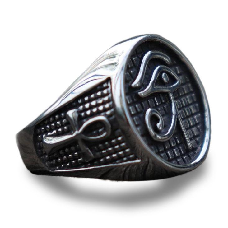 Egyptian Ring Eye of Ra (Steel) | Ancient Egypt