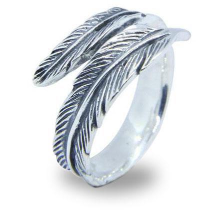Egyptian Ring Ra Feather (Silver) | Ancient Egypt